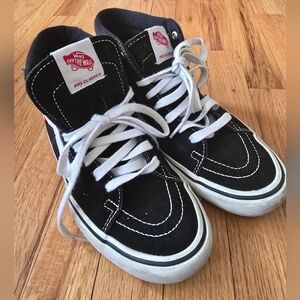 Vans Sk8-Hi Pro Black White High Top Sneakers Mens 7 Womens 8.5 UltraCush